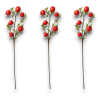 3 Rami di Stelo Melograno - 80 cm - Fiori Artificiali