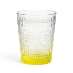 Set di 6 Bicchieri in Vetro - Colorato - 280 Ml - 10x8x8 cm