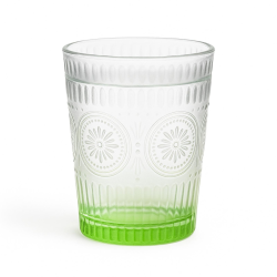 Set di 6 Bicchieri in Vetro - Colorato - 280 Ml - 10x8x8 cm
