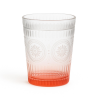 Set di 6 Bicchieri in Vetro - Colorato - 280 Ml - 10x8x8 cm