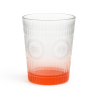 Set di 6 Bicchieri in Vetro - Colorato - 280 Ml - 10x8x8 cm
