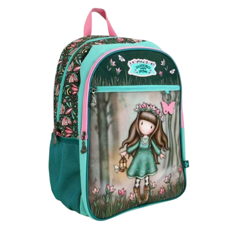 Santoro - Zaino Large - 3 Cerniere - Woodland WildFlower - 33 x 43,5 x
