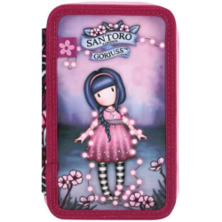 Santoro - Astuccio a 3 Zip Accessoriato - Fairy Dusk