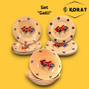 Set Tavola Melamina - 15 Pezzi - 6 Piatti Piani, 6 Fondi, 3 Insalatier
