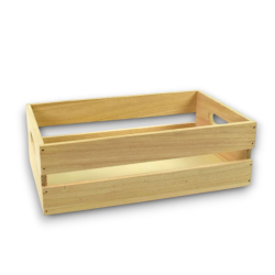  Set 3 Cassette in Legno Bianco Impilabili, misure 22x12x7cm, 26x16x8,