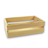  Set 3 Cassette in Legno Bianco Impilabili, misure 22x12x7cm, 26x16x8,