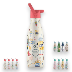 Cool Bottles - Borraccia Termica - 350 ML - Messy Robots