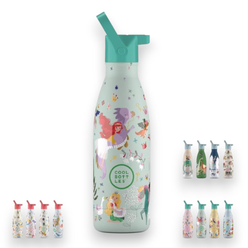Cool Bottles - Borraccia Termica - 350 ML - Princess Kingdom