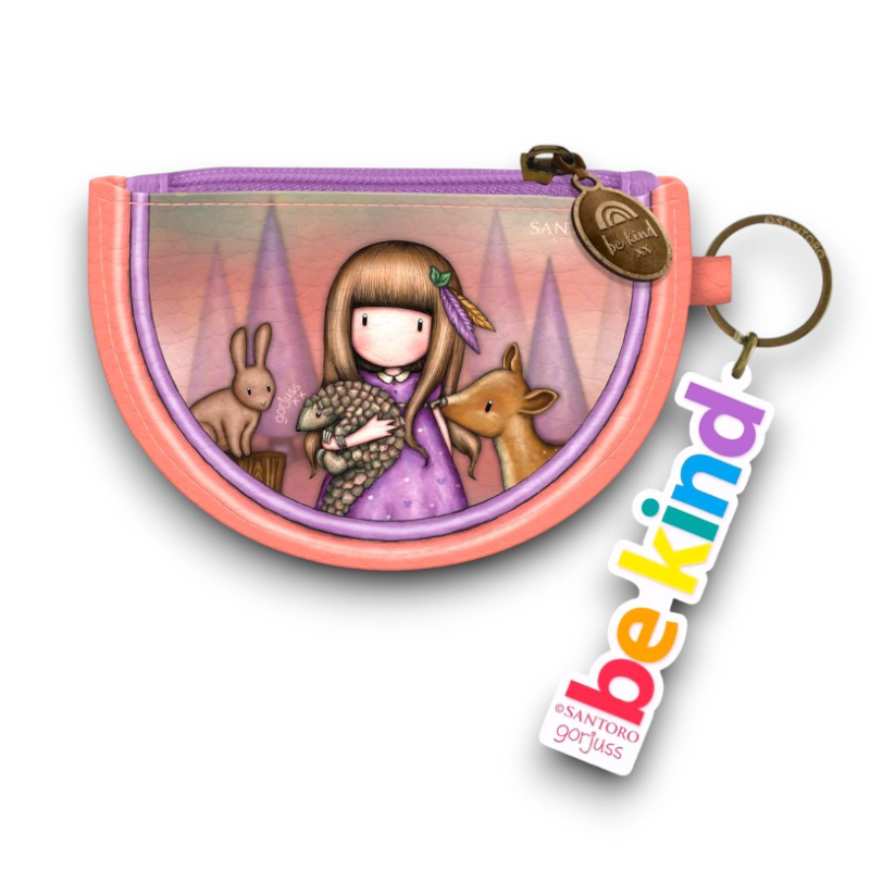 Santoro - Portafoglio Mini Busta con Portachiave - Be Kind To All Crea