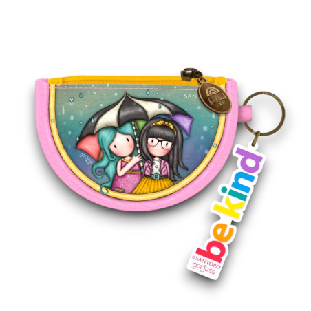 Santoro - Portafoglio Mini Busta con Portachiave - Be Kind To Each Oth