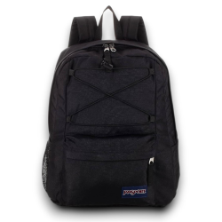 JanSport Flex - Zaino Spallacci Regolabili - Nero - Doppia Cerniera - 
