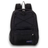 JanSport Flex - Zaino Spallacci Regolabili - Nero - Doppia Cerniera - 