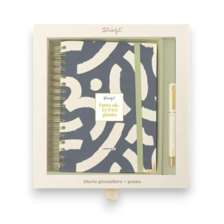 Mr. Wonderful - Set Diario 2025/26 con Penna - Giornaliero - Tutto ok,