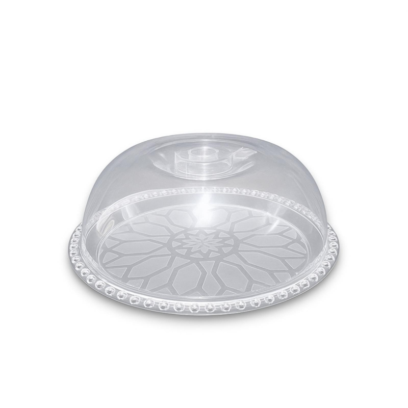 Vassoio in Plastica Decorato con Coperchio - 28 cm
