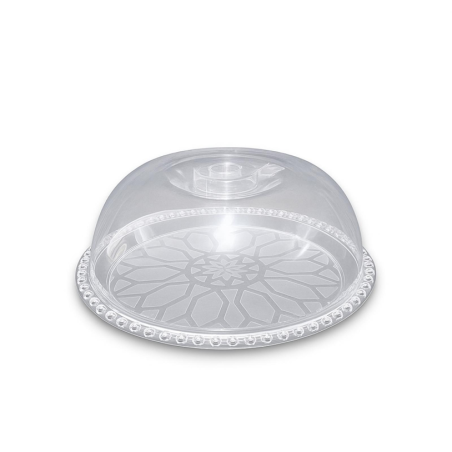 Vassoio in Plastica Decorato con Coperchio - 28 cm