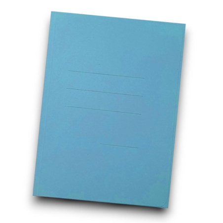 50 Cartelle Zaffiro - 3 Lembi - Azzurro -  22x33,5 cm - Carta da 200gr