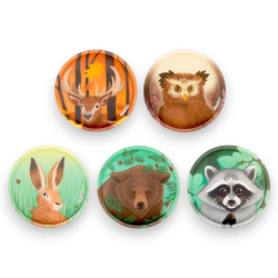 Ergobag - Set Kletties - 5 Patch - Forest Animals