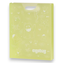 Ergobag - Scatola Porta Quaderni - 24x31x5 Cm -  Monster Yellow - SCON