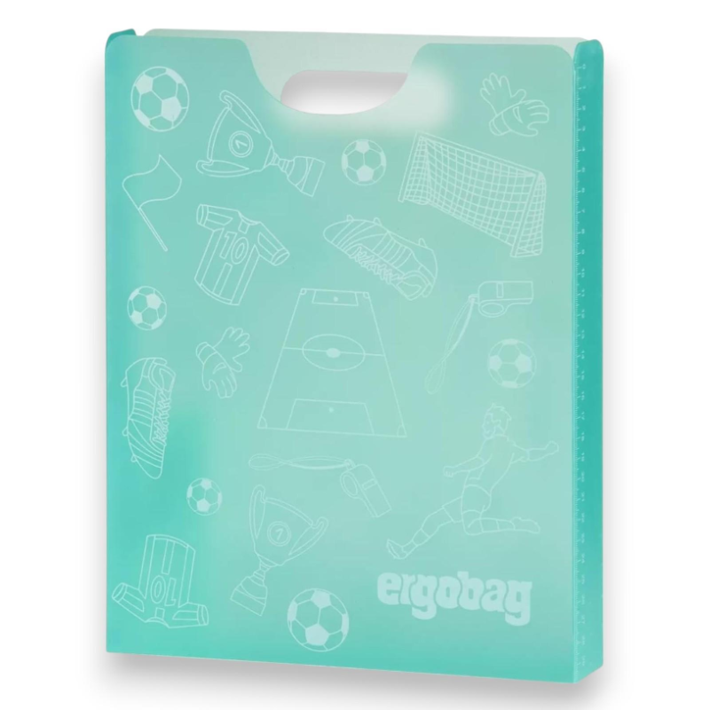 Ergobag - Scatola Porta Quaderni - 24x31x5 Cm - Soccer - SCONTO
