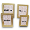 Set di 4 Cornici Per Foto - Oro Fantasia Quadretti - 10x15 cm - 13x18 
