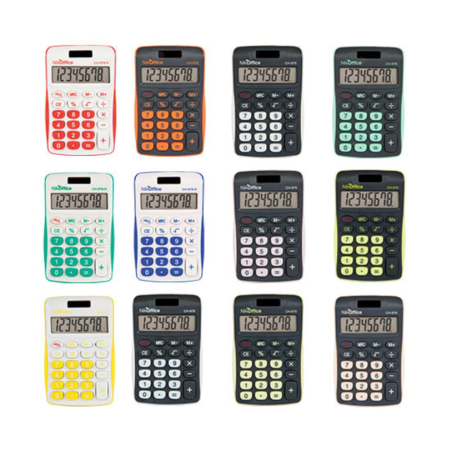 Calcolatrice NikOffice 8 Digits CH-979 12 Colori Assortiti