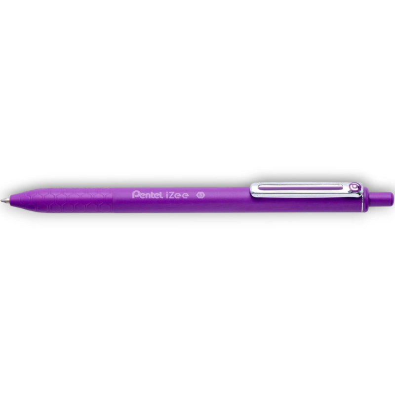 Pentel Izee - 12 Penne a Sfera a Scatto - 0.7 MM - Viola