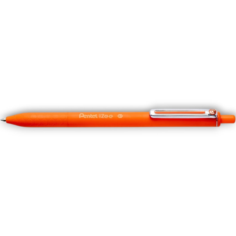 Pentel Izee - 12 Penne a Sfera a Scatto - 0.7 MM - Arancione