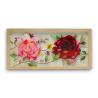 Quadro Rettangolare 3D - Con Fiori e Vasi - 4 Decorazioni Assortite 