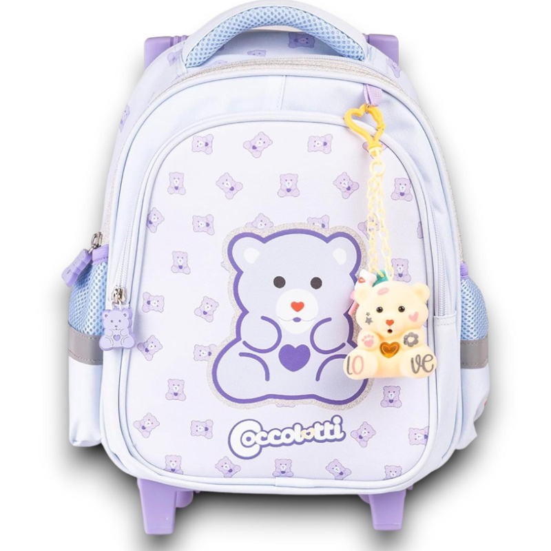 Coccolotti - Zaino ASILO Trolley - Manico Allungabile - 38x35x12 cm - 