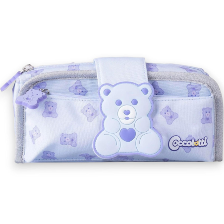 Coccolotti - Astuccio Porta Penne 2 in 1 - Doppio Scomparto con Zip - 