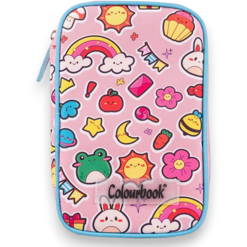 Colourbook - Astuccio Completo 3 Zip Abstract - Stickers 