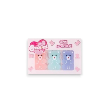 Colourbook Coccolotti - Set 3 Gomme da Cancellare - Classic