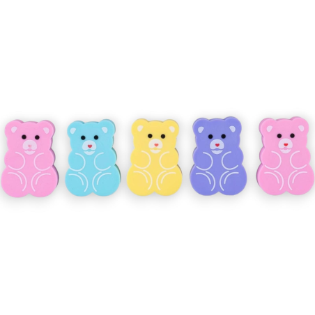 Colourbook Coccolotti - Set 5 Gomme da Cancellare - 15x20 cm