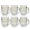 Set 6 Bicchieri da Birra in Vetro Decorato - 530 gr