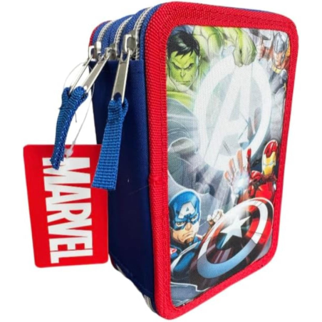 Astuccio Completo 3 Zip - Avengers 