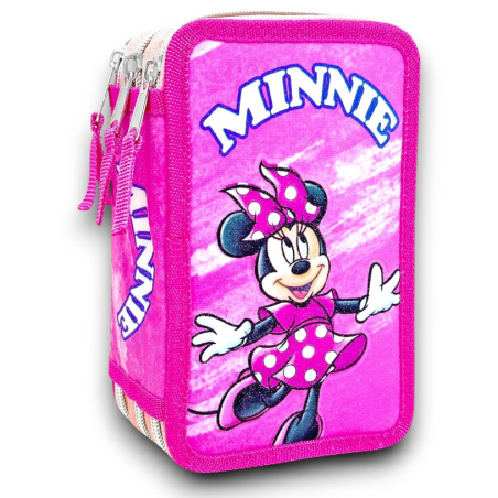 Astuccio Completo 3 Zip - Minnie