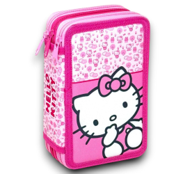 Astuccio Completo 3 Zip - Hello Kitty