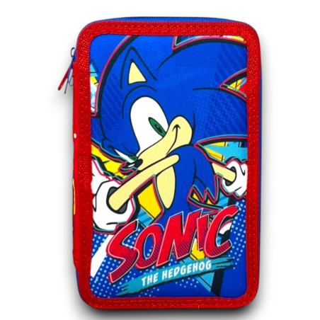 Astuccio Completo 3 Zip - Sonic