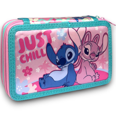 Astuccio Completo 3 Zip - Stitch