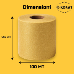 Rotolo Tulle - 12,5 cm x 100 mt - Oro Glitter