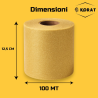Rotolo Tulle - 12,5 cm x 100 mt - Oro Glitter