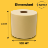Rotolo Tulle - 12,5 cm x 100 mt - Beige