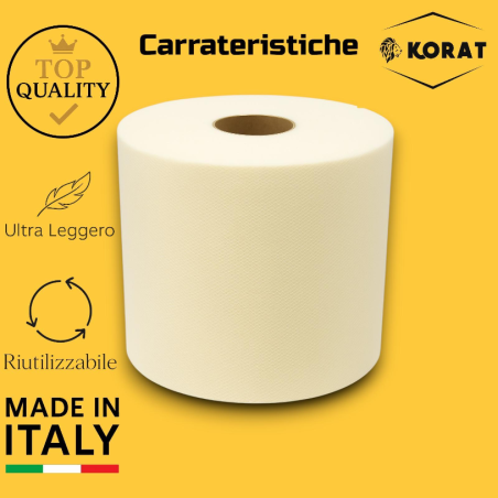 Rotolo Tulle - 12,5 cm x 100 mt - Panna