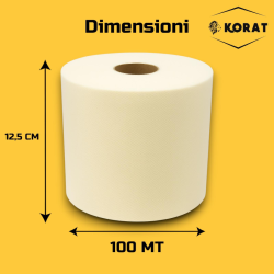 Rotolo Tulle - 12,5 cm x 100 mt - Panna