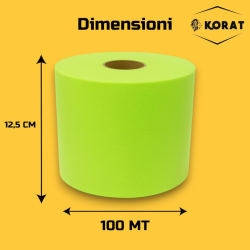 Rotolo Tulle - 12,5 cm x 100 mt - Verde Mela