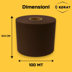 Rotolo Tulle - 12,5 cm x 100 mt - Marrone