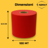 Rotolo Tulle - 12,5 cm x 100 mt - Rosso