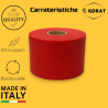 Rotolo Tulle - 12,5 cm x 100 mt - Rosso Glitter