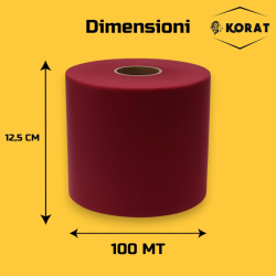 Rotolo Tulle - 12,5 cm x 100 mt - Bordeaux