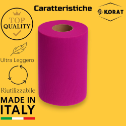 Rotolo Tulle - 25 cm x 100 mt - Viola Scuro